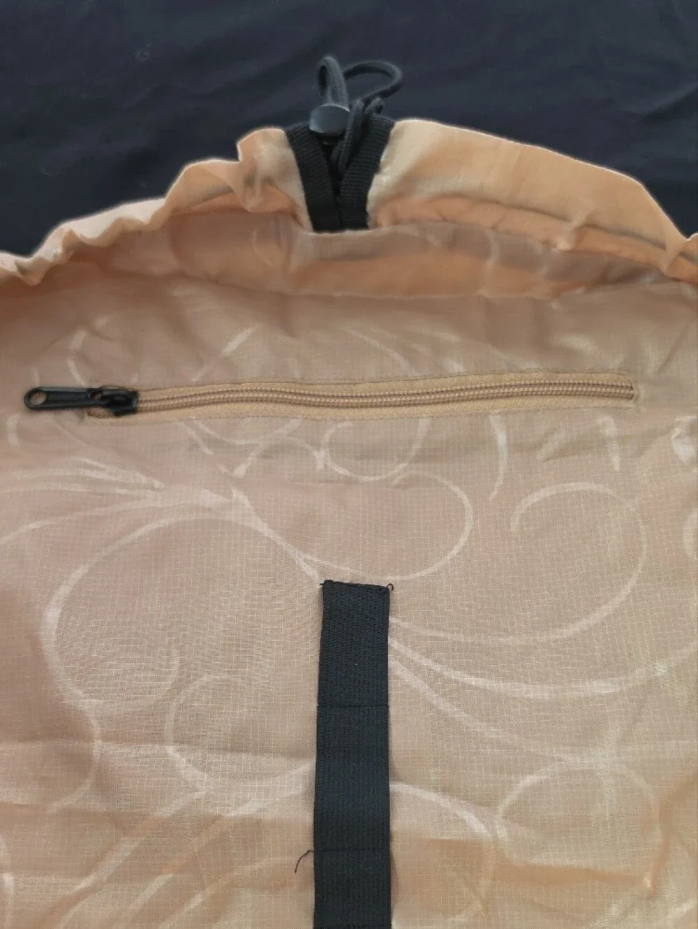 LAY/N/GO Cosmo Plus Tan Washable Cosmetic Bag - Drawstring Organizer